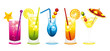 Colorful cocktails Colorful cocktails