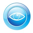 Button Auge blau