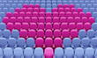 Photo en ligne au meilleur prix Pink armchairs in Heart shape