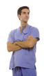 Young doctor in scrubs