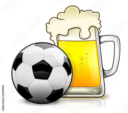Beer and football by isyste, Royalty free stock photos #23489402 on    beer before football