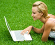 Beautiful Girl with Laptop outdoor Beautiful Girl with Laptop outdoor