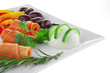 rolls of smoked salmon
