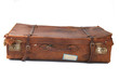 Old leather suitcase