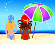 Girls on the beach Girls on the beach
