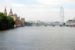 River Thames with the London Eye and Westminster