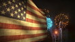 (1192) Fireworks Celebration American Flag Summer Entertainment (1192) Fireworks Celebration American Flag Summer Entertainment
