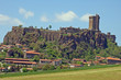 Vue sur Polignac et son château (Haute-Loire)