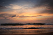 Bronzesunset on the beach
