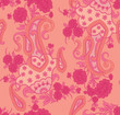 Highly detailed seamless paisley pattern