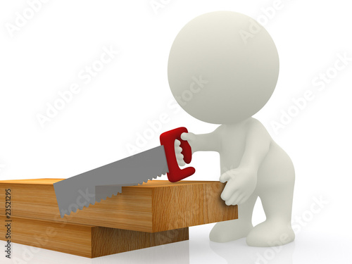 Illustration: 3D carpenter 3D carpenter
