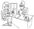 Medical consultation for a pregnant woman