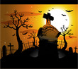 Halloween cemetery Halloween cemetery