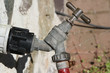 Old leaking tap. Old leaking tap.