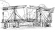 vector - magere brug hand draw, isolated on background