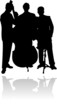 Silouette einer Band  / Musikgruppe