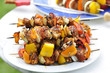 Gegrillte Hühnerspieße