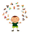 vector happy kids vector happy kids