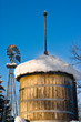 Snow Covered Water Tower