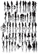 Woman silhouettes collection Woman silhouettes collection