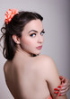 Beautiful young seductive woman