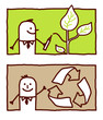 Vector: business & ecology business & ecology