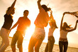 party on beach