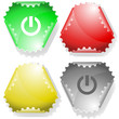 Switch element. Vector sticker.