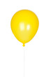 Yellow balloon inflated