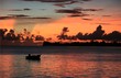 Sonnenuntergang mit Boot