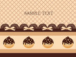 chocolate cupcake background