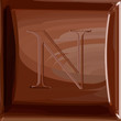 One letter of chocolate alphabet