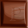 One letter of chocolate alphabet