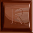 One letter of chocolate alphabet