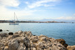 sailboat anchored near Antibes