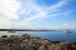 boote vor antibes an der Côte d'Azur