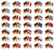 crossed flag pins