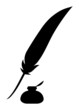 pluma + tintero