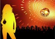 Disco Dance Party - background illustration