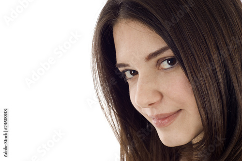 Photo: Studio Closeup Woman Portrait Studio Closeup Woman Portrait