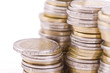 Piles of coins