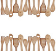 Wooden Utensil Border