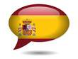 Spanish Flag Speech Bubble Icon (Spain España Web Button)