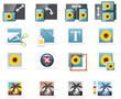 Vector photography icons. Part 6