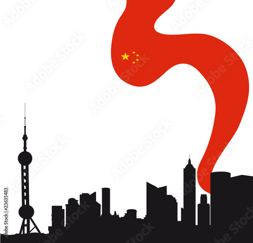 Beijing+skyline+silhouette