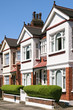 Row of Typical English Terraced Houses at London. Row of Typical English Terraced Houses at London.