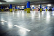 Traffic in underground parking garage