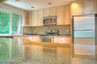 Modern kitchen with stainless steel appliances Modern kitchen with stainless steel appliances