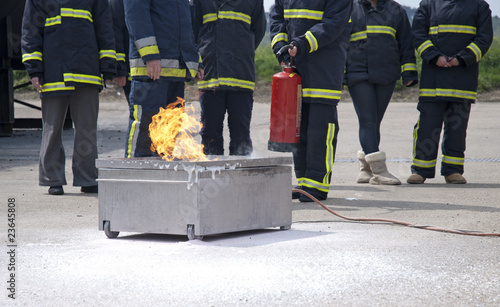 Photo: Fire extinguisher training Fire extinguisher training
