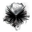 flyer button poster black music